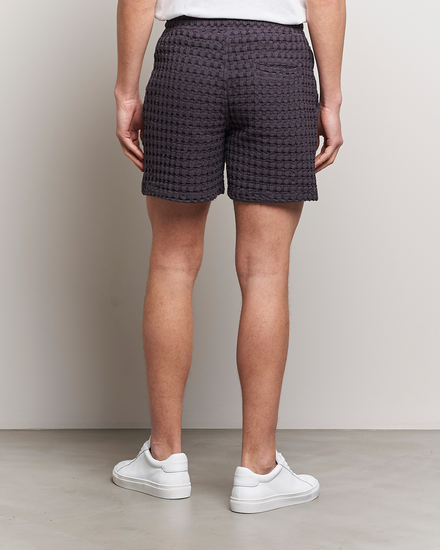 Hombres | Pantalones cortos | OAS | Porto Waffle Shorts Nearly Black