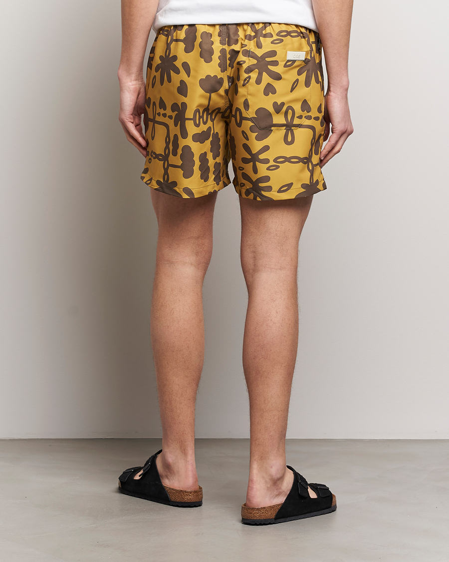 Hombres | Bañadores | OAS | Printed Swimshorts Galbanum