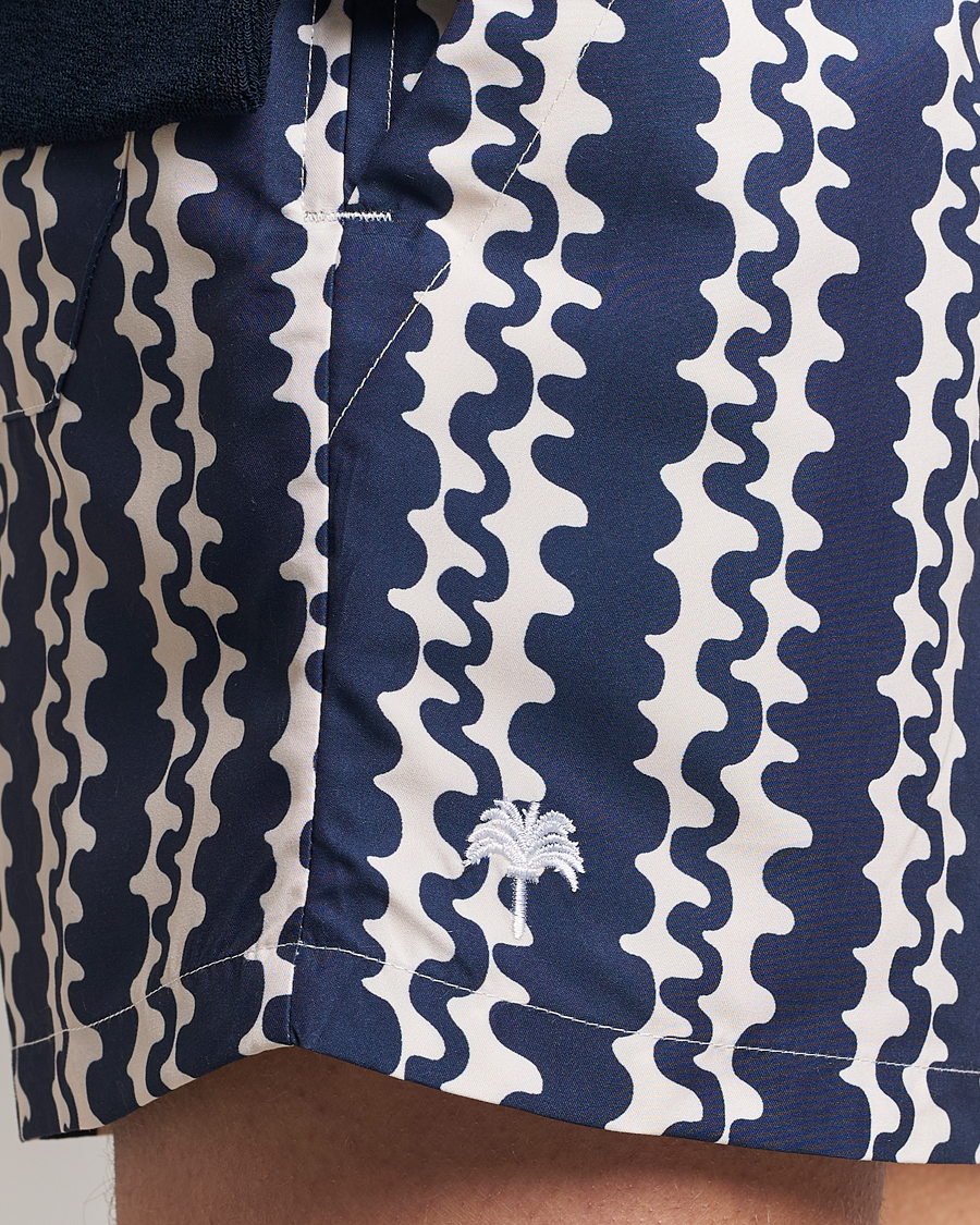 Hombres | Bañadores | OAS | Printed Swimshorts Blue Scribble