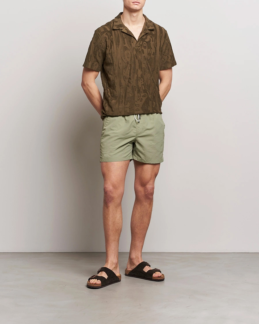 Hombres | Bañadores | OAS | Plain Swimshorts Green