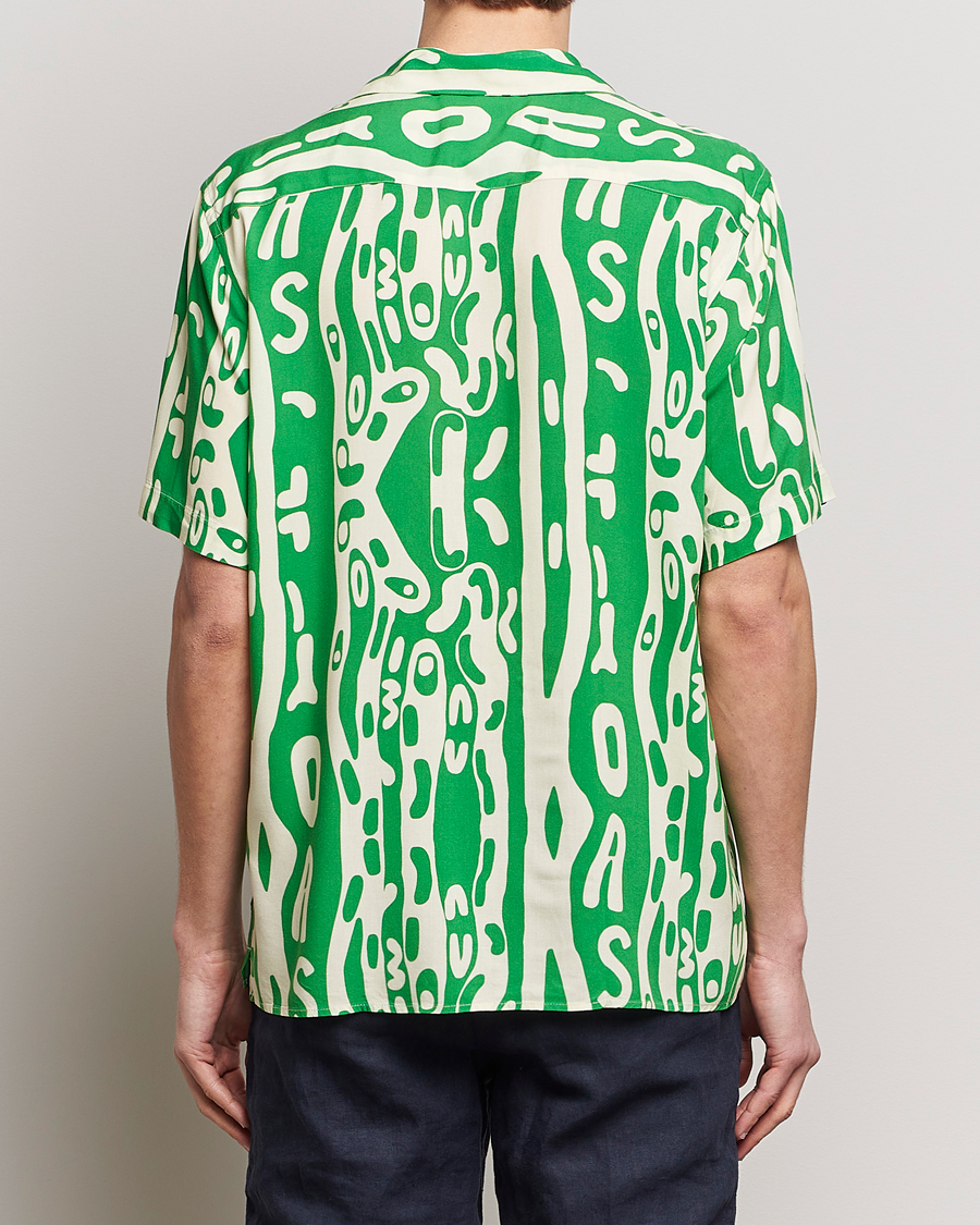 Hombres | Camisas | OAS | Viscose Resort Short Sleeve Shirt Verdant