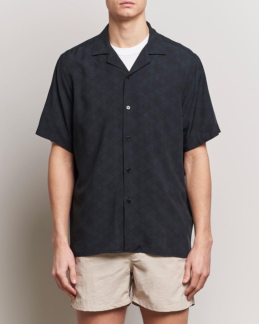 Hombres | Camisas | OAS | Viscose Resort Short Sleeve Shirt San Sebastian