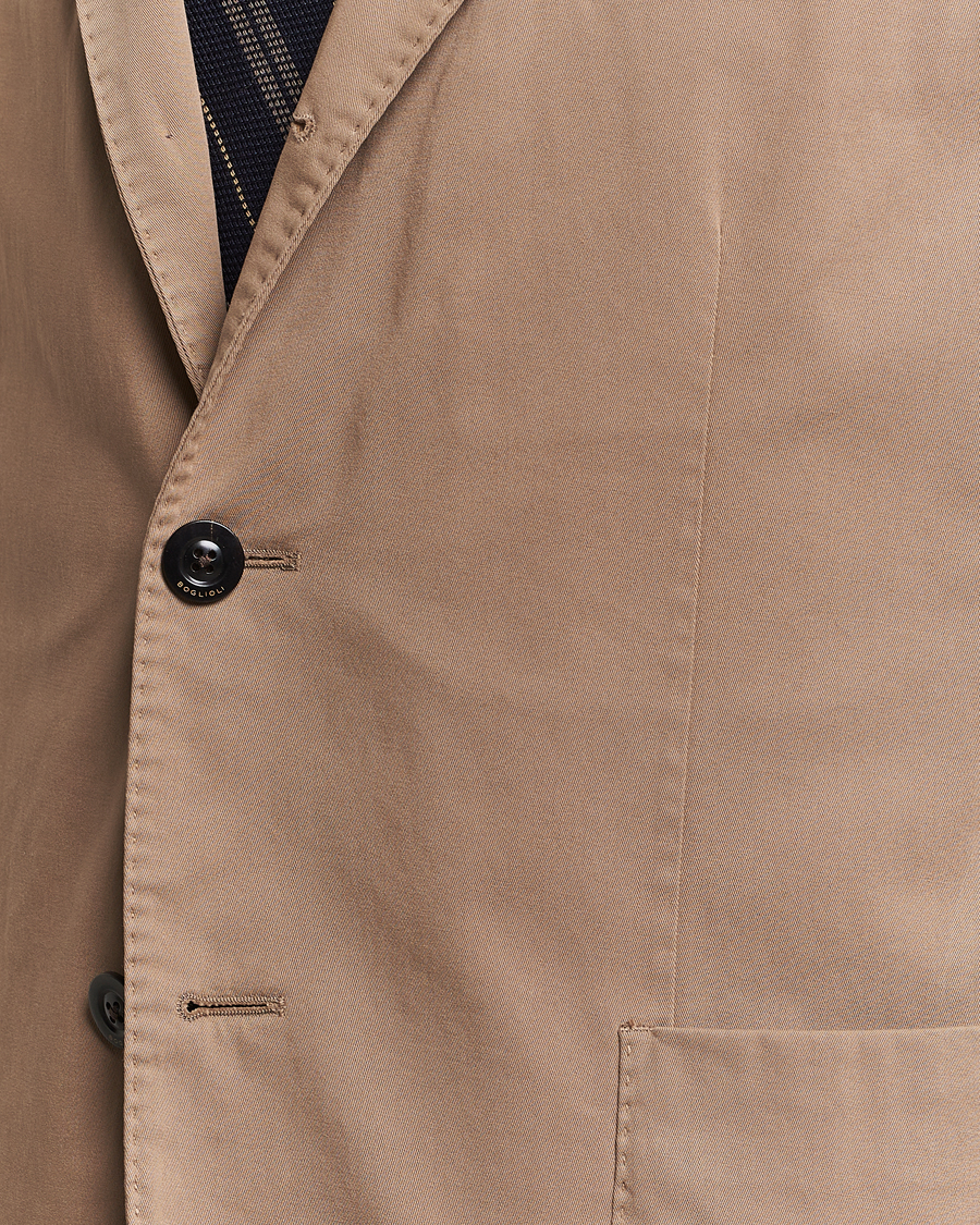 Hombres | Blazers | Boglioli | K Jacket Cotton Stretch Blazer Beige