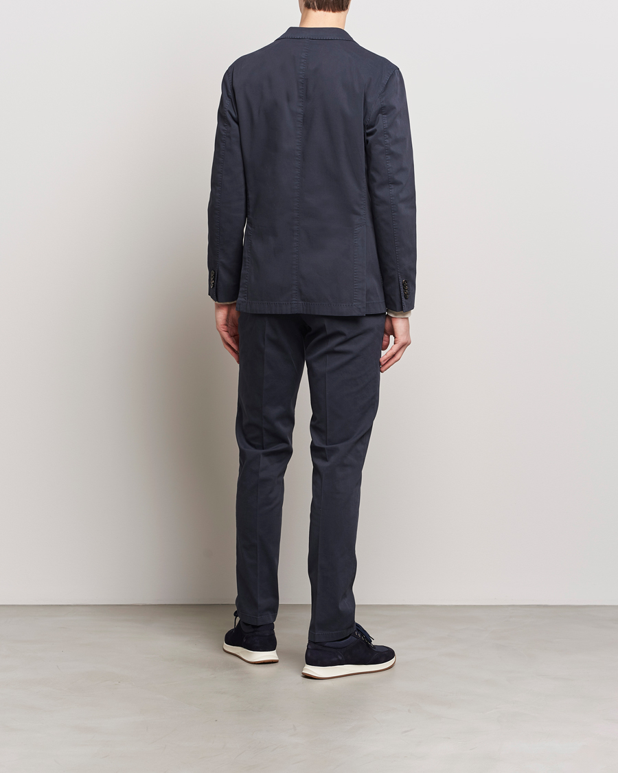 Hombres | Trajes | Boglioli | K Jacket Cotton Stretch Suit Navy