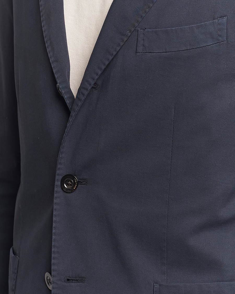 Hombres | Trajes | Boglioli | K Jacket Cotton Stretch Suit Navy
