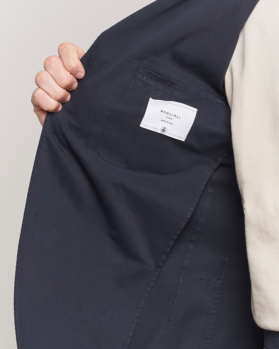 Hombres | Trajes | Boglioli | K Jacket Cotton Stretch Suit Navy