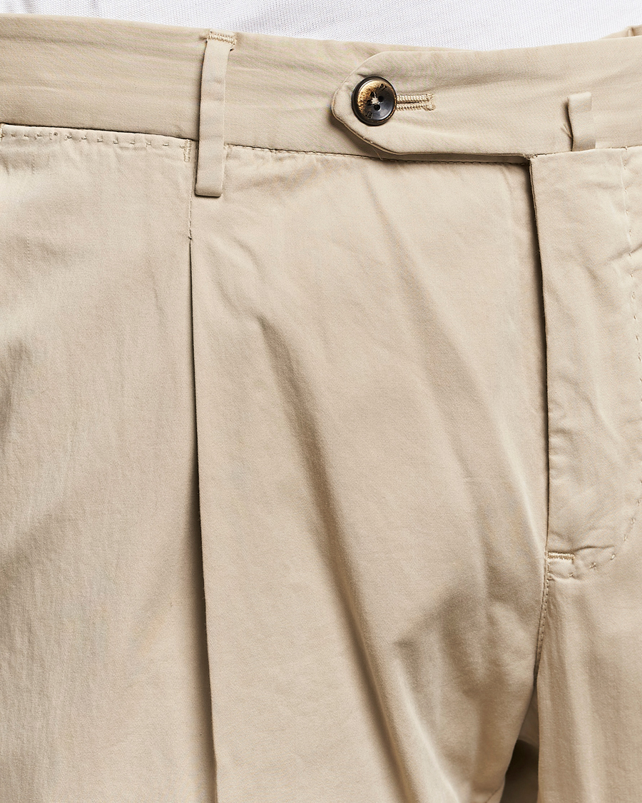 Hombres | Pantalones | PT01 | Slim Fit Garment Dyed Stretch Chinos Beige