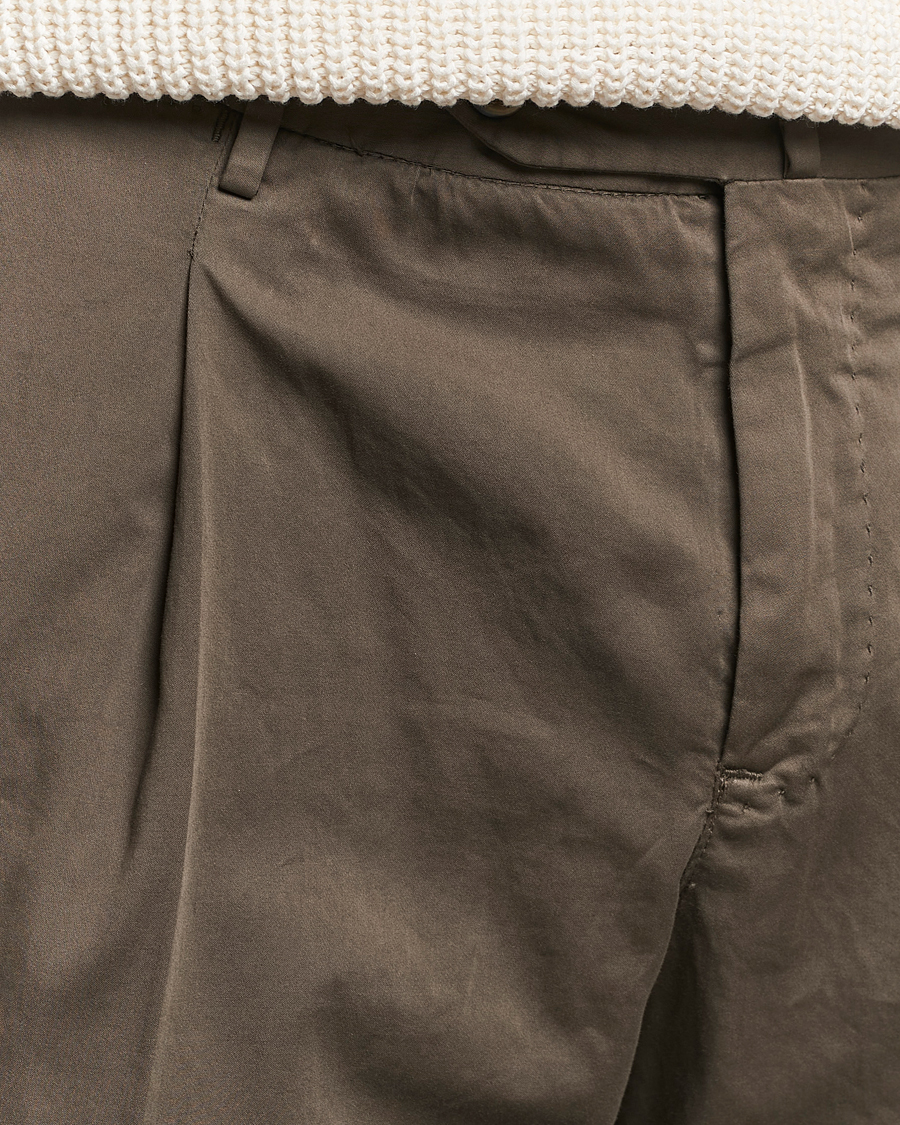 Hombres | Pantalones | PT01 | Slim Fit Garment Dyed Stretch Chinos Dark Brown