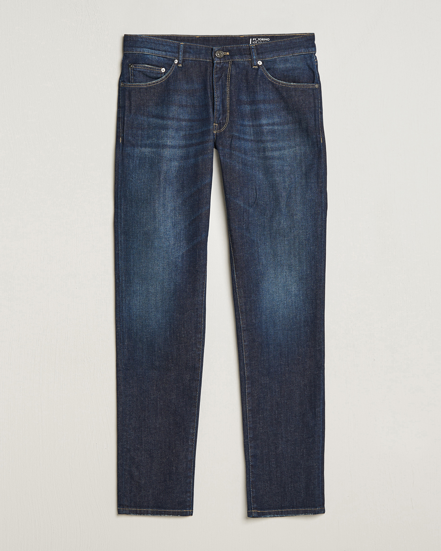 Hombres | Vaqueros | PT01 | Slim Fit Stretch Jeans Dark Blue Wash