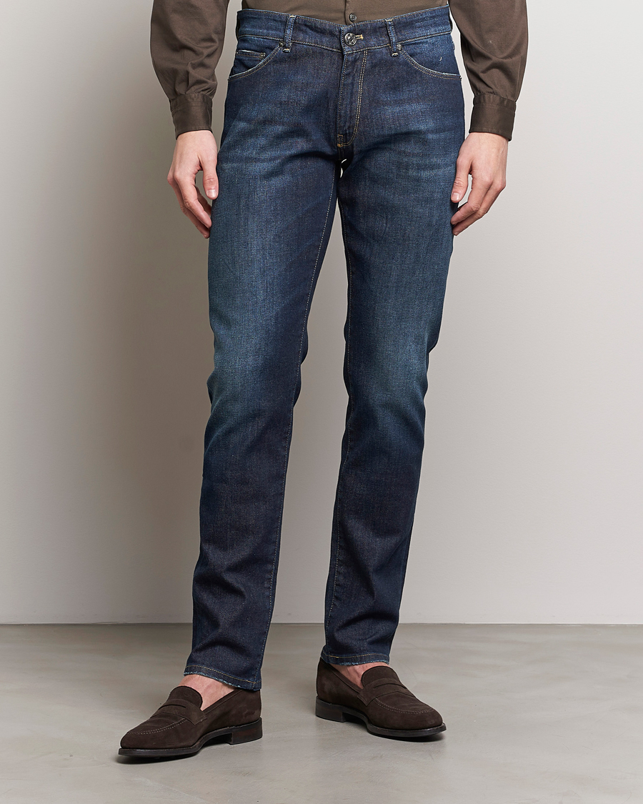 Hombres | Vaqueros | PT01 | Slim Fit Stretch Jeans Dark Blue Wash