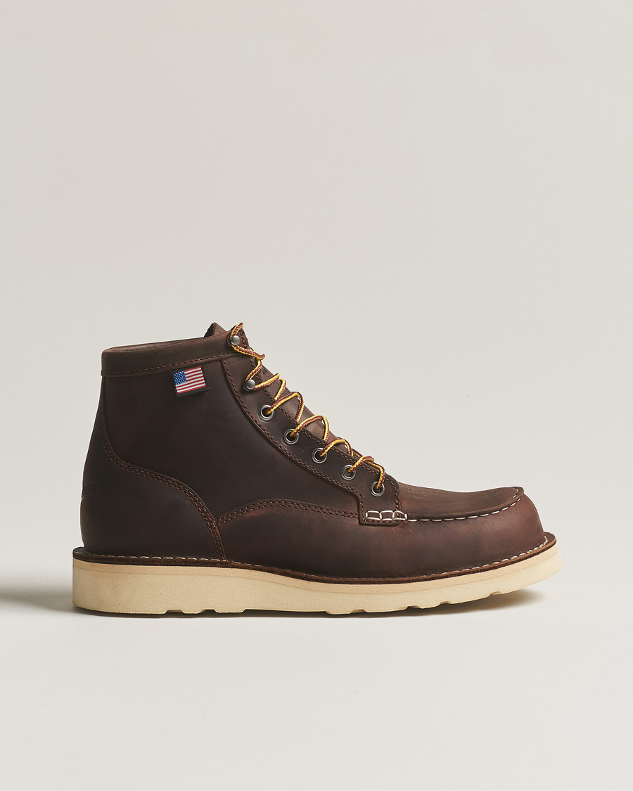 Hombres | Botas | Danner | Bull Run Leather Moc Toe Boot Brown