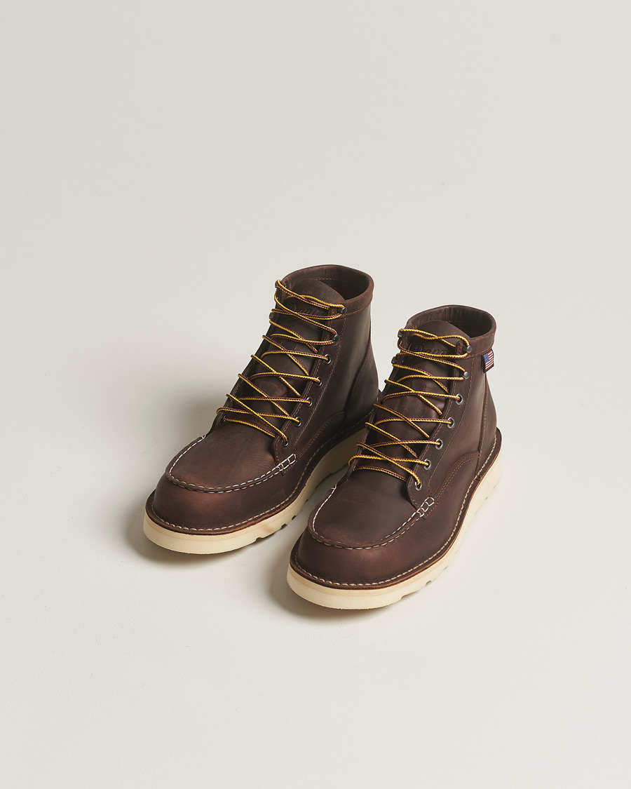 Hombres | Botas | Danner | Bull Run Leather Moc Toe Boot Brown
