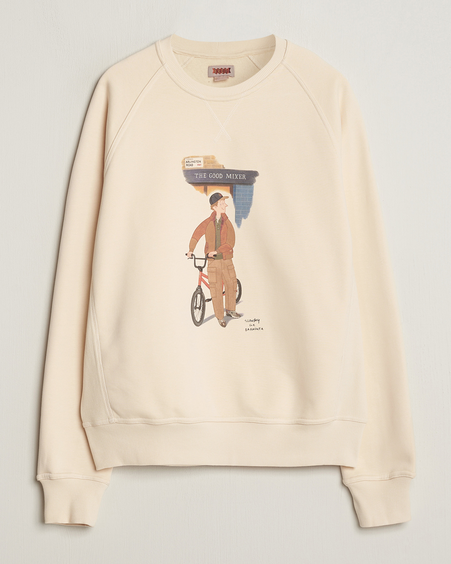 Hombres | Jerséis y prendas de punto | Baracuta | Slowboy Colourmen Cotton Crew Neck Butter