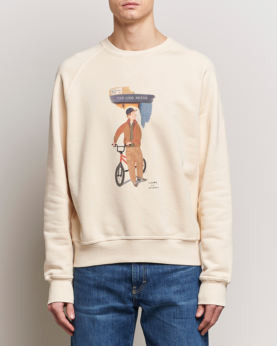 Hombres | Jerséis y prendas de punto | Baracuta | Slowboy Colourmen Cotton Crew Neck Butter