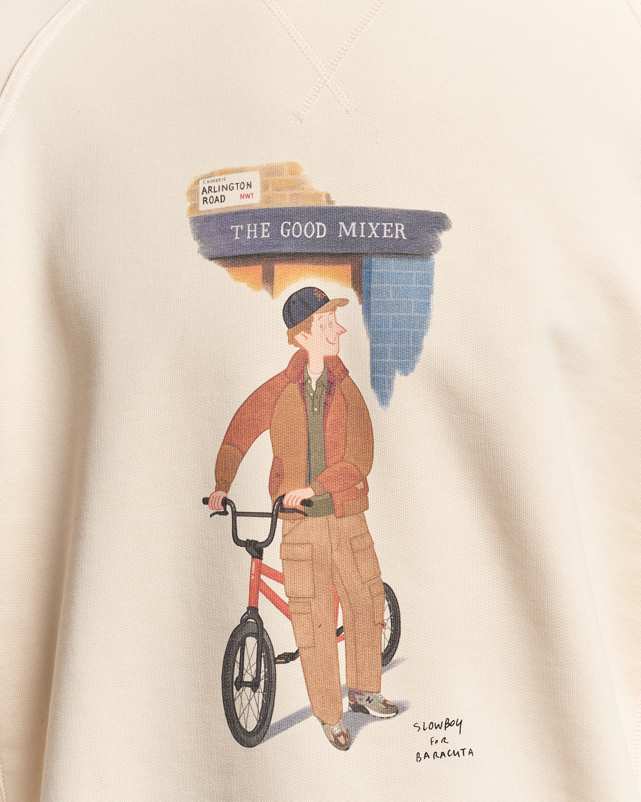 Hombres | Jerséis y prendas de punto | Baracuta | Slowboy Colourmen Cotton Crew Neck Butter