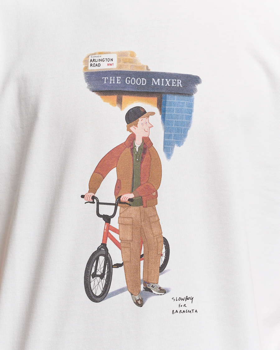 Hombres | Camisetas | Baracuta | Slowboy Arlington Cotton T-Shirt Off White