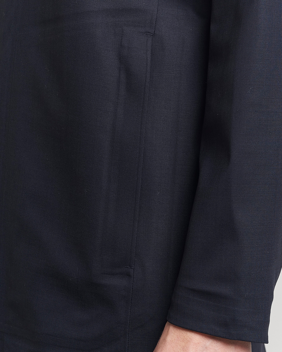 Hombres | Abrigos y chaquetas | UBR | Sky Fall Savile Waterproof Wool Coat Dark Navy