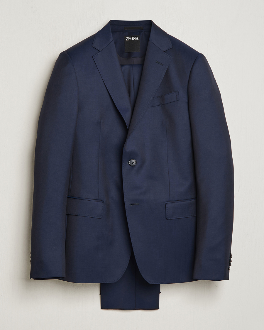 Hombres | Trajes | Zegna | Tailored Wool Suit Navy