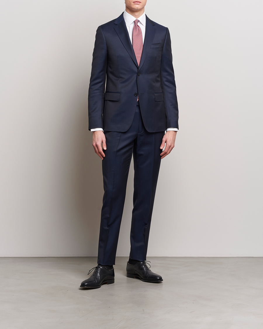 Hombres | Italian Department | Zegna | Tailored Wool Suit Navy