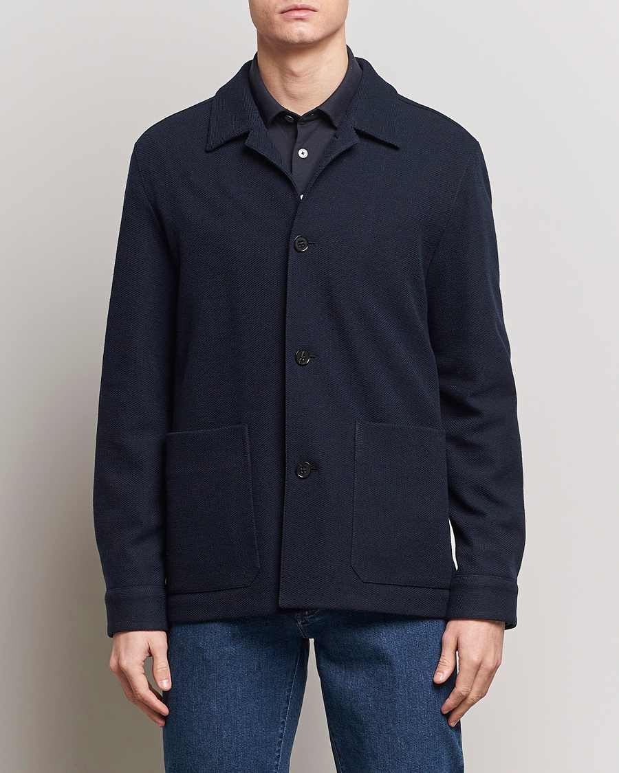 Hombres | Blazers | Zegna | Wool Chore Jacket Navy