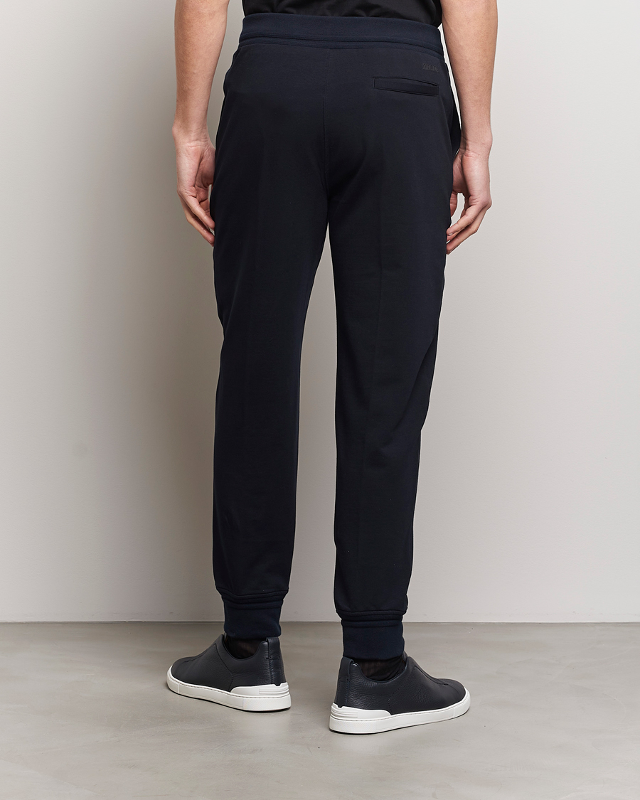 Hombres | Pantalones | Zegna | Cotton Stretch Joggers Navy