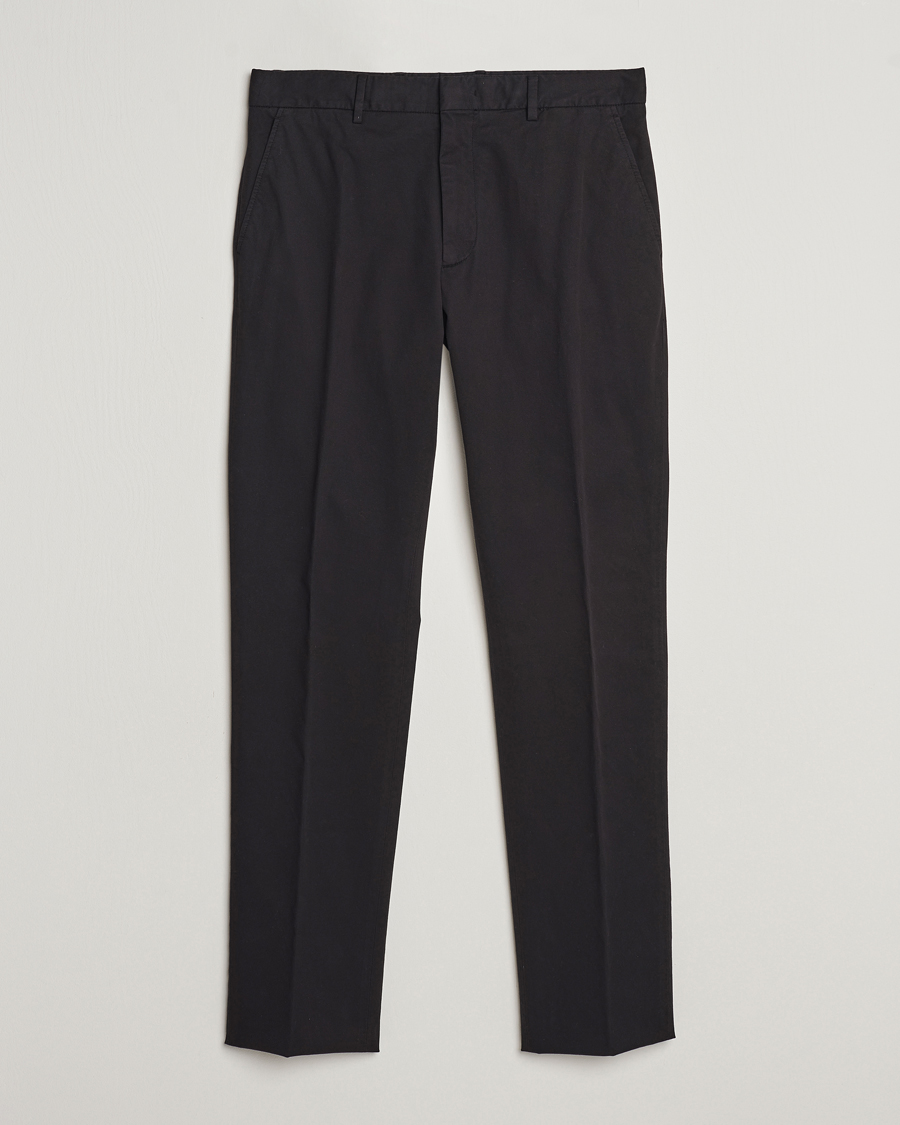 Hombres | Pantalones | Zegna | Premium Cotton Chinos Black