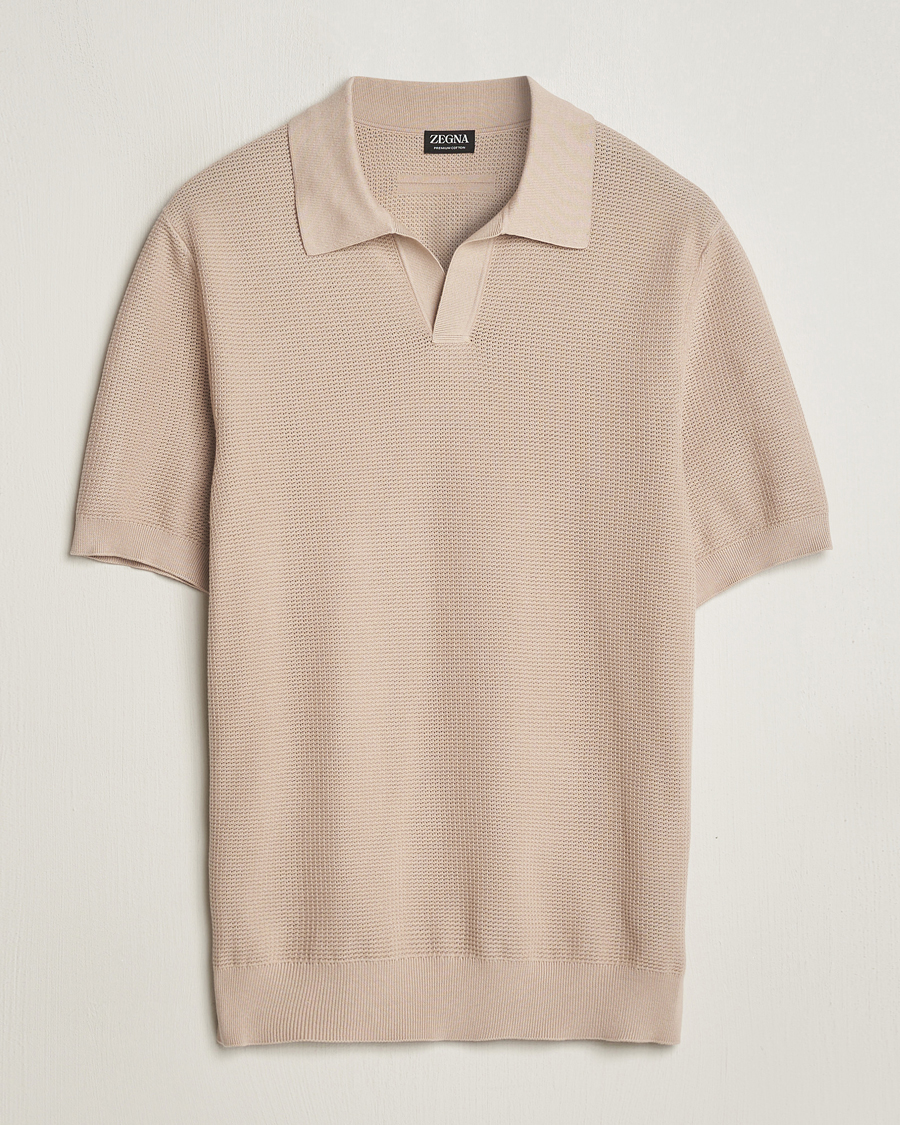 Hombres | Polos | Zegna | Riviera Polo Light Beige