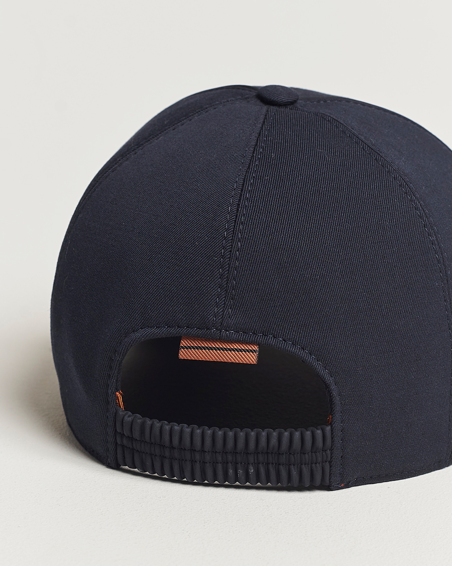 Hombres | Zegna Cotton/Wool Baseball Cap Navy | Zegna | Cotton/Wool Baseball Cap Navy