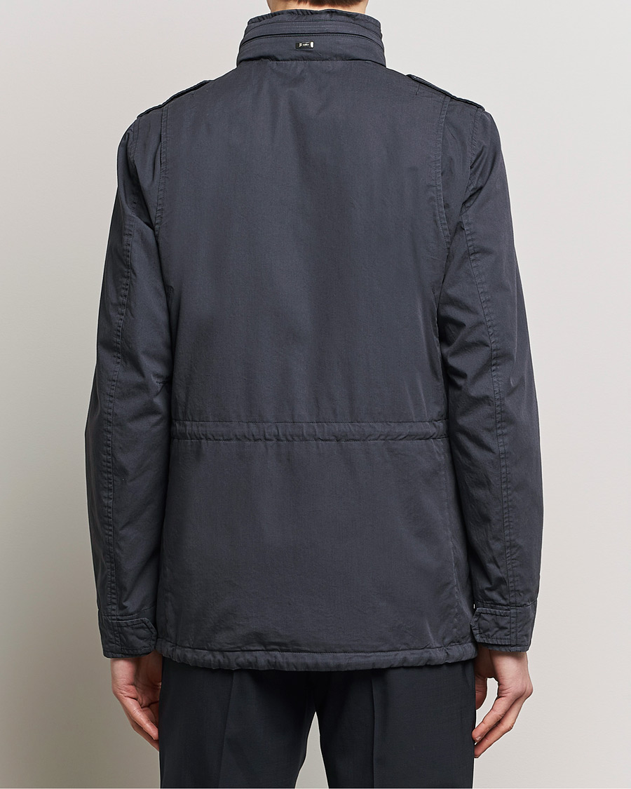Hombres | Abrigos y chaquetas | Herno | Washed Cotton Field Jacket Navy