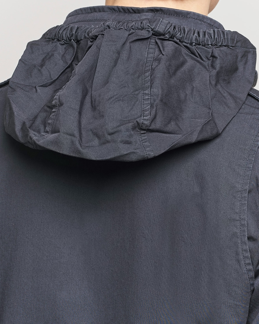 Hombres | Abrigos y chaquetas | Herno | Washed Cotton Field Jacket Navy