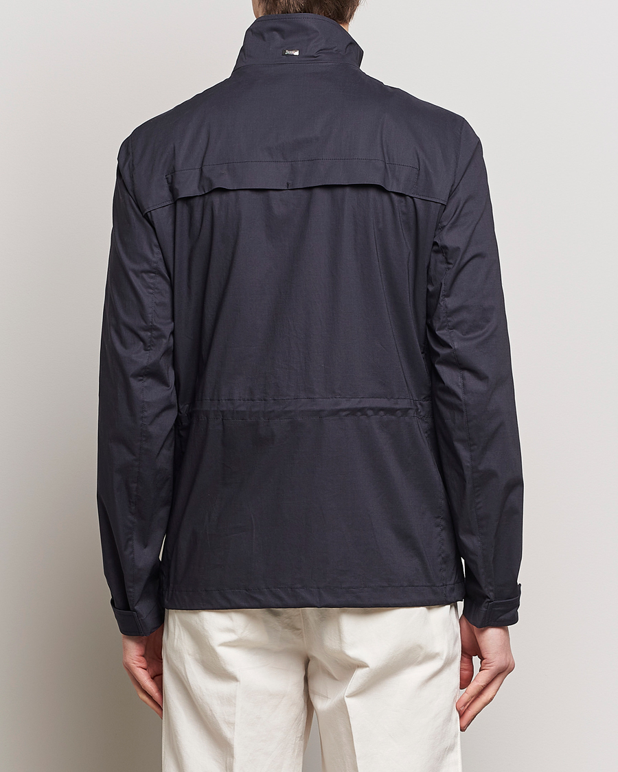 Hombres | Abrigos y chaquetas | Herno | Lightwieght Cotton Field Jacket Navy
