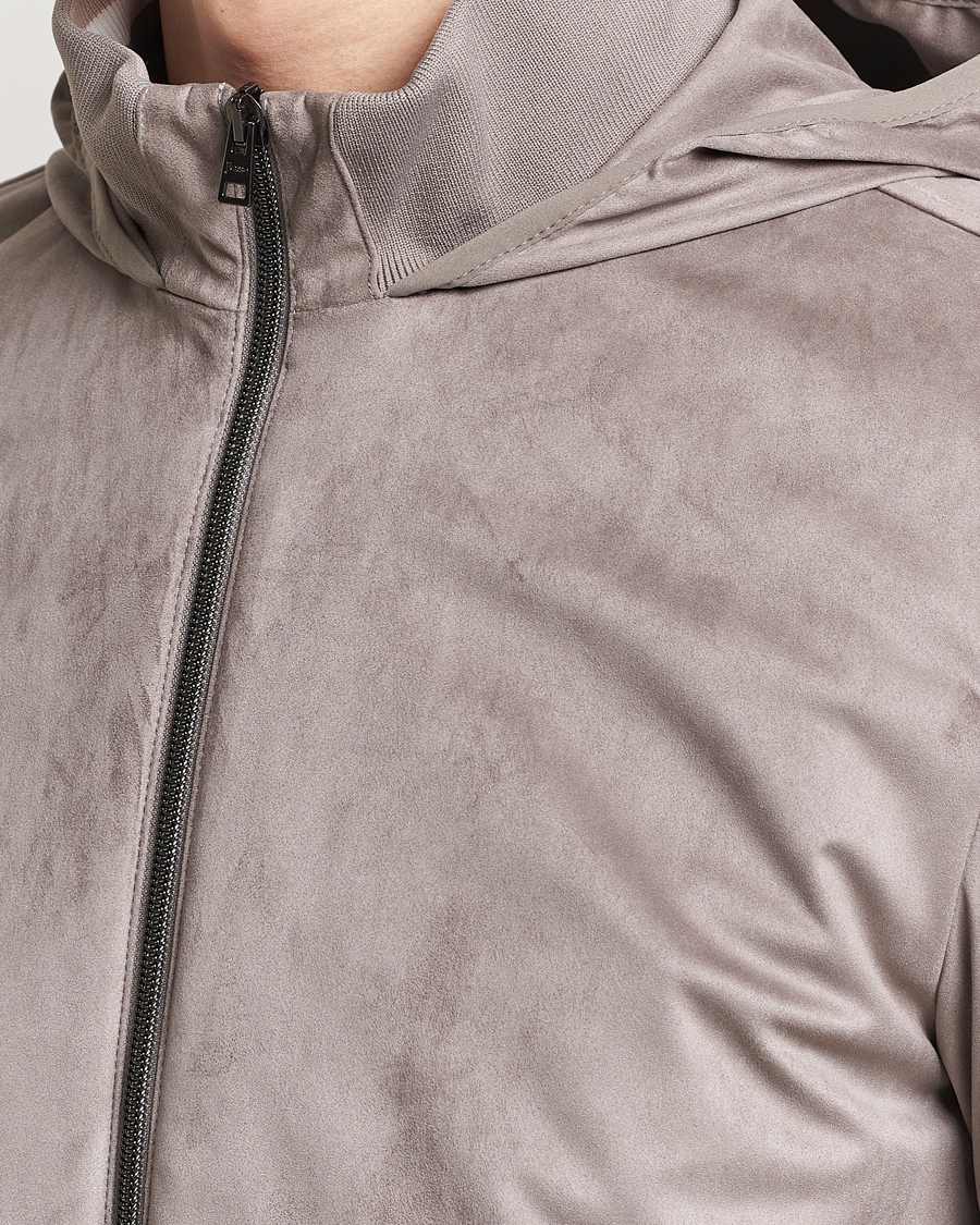 Hombres | Abrigos y chaquetas | Herno | Faux Suede Bomber Jacket Grey