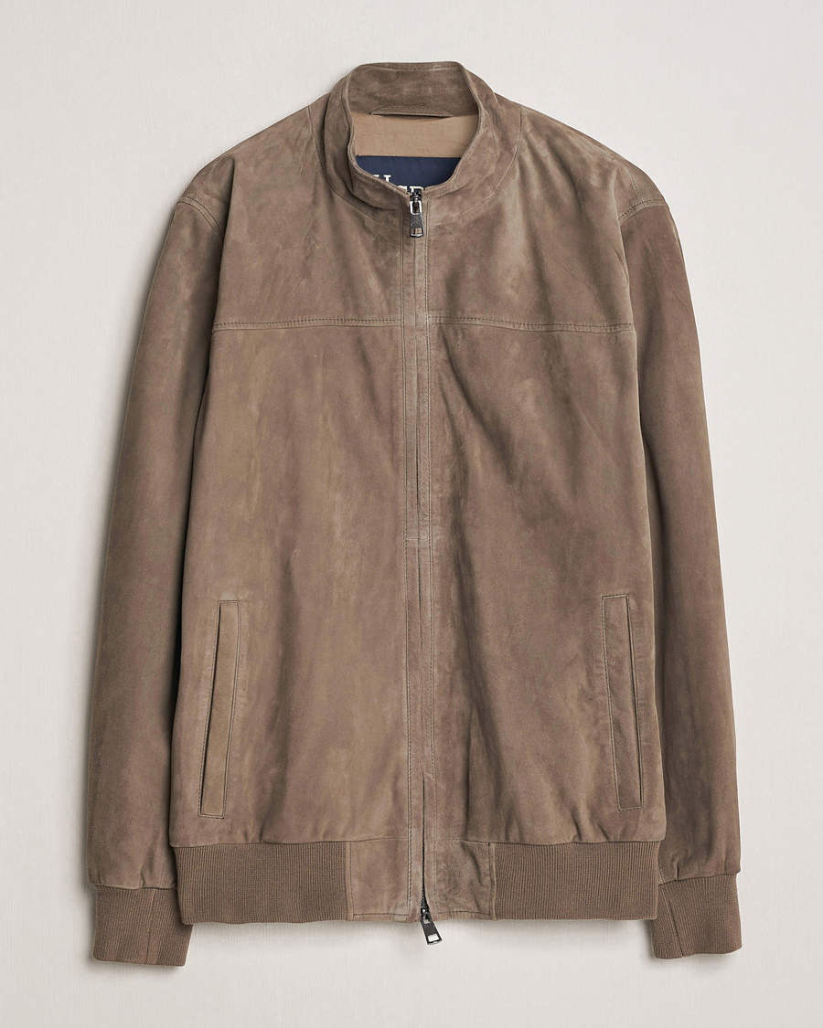 Hombres | Abrigos y chaquetas | Herno | Suede Jacket Brown