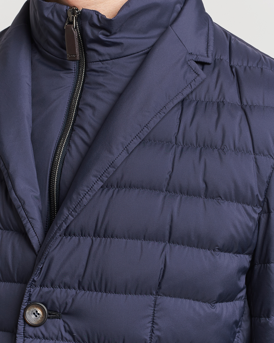 Hombres | Abrigos y chaquetas | Herno | Nuage Matt Nylon Blazer Navy