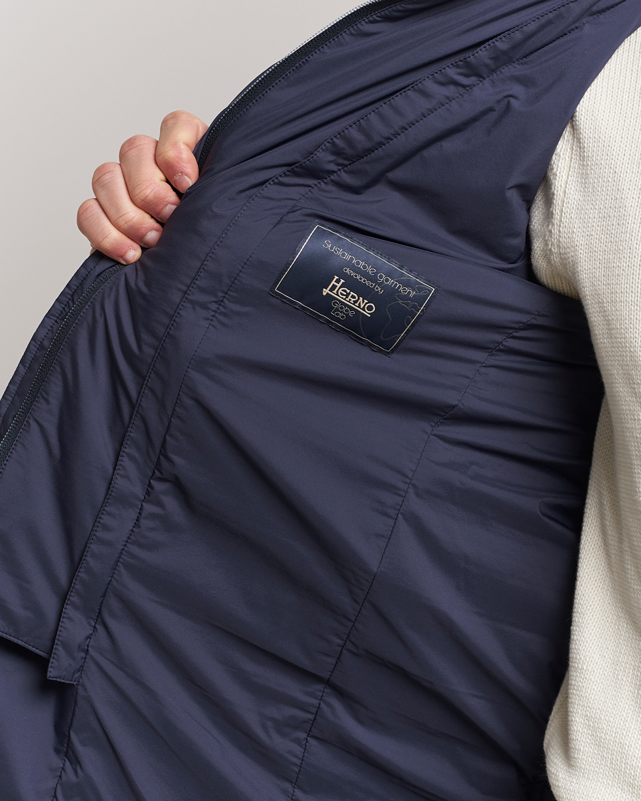 Hombres | Abrigos y chaquetas | Herno | Nuage Matt Nylon Blazer Navy