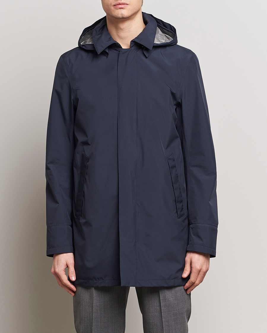 Hombres | Abrigos y chaquetas | Herno | Laminar Waterproof Coat Navy