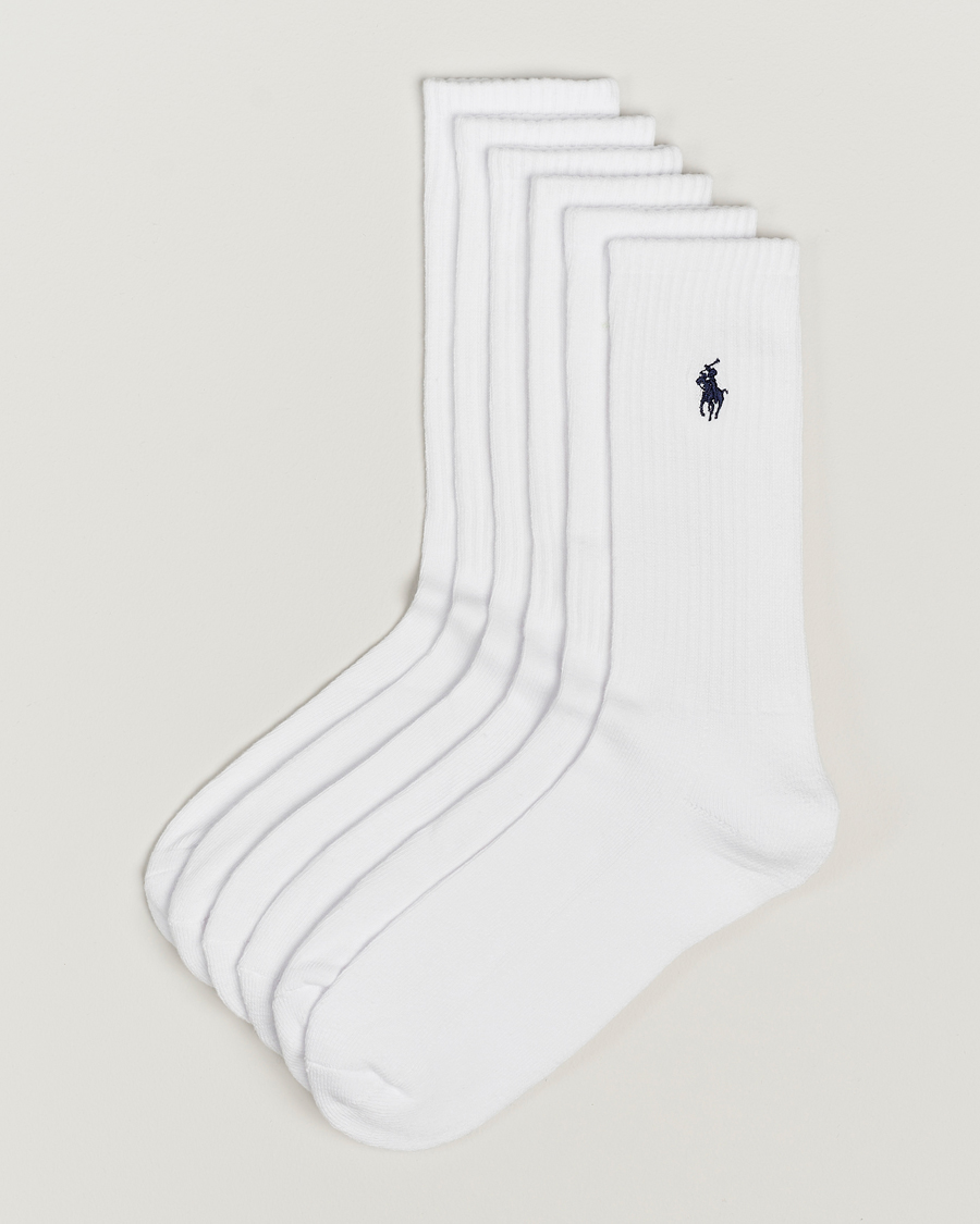 Hombres | Ropa interior y calcetines | Polo Ralph Lauren | Polo Ralph Lauren6-Pack Sport Crew SockWhite