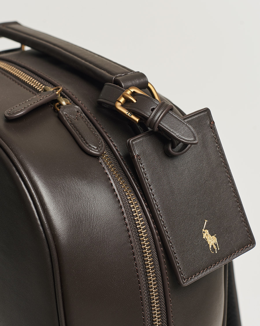 Hombres | Polo Ralph Lauren Leather Backpack Dark Brown | Polo Ralph Lauren | Leather Backpack Dark Brown