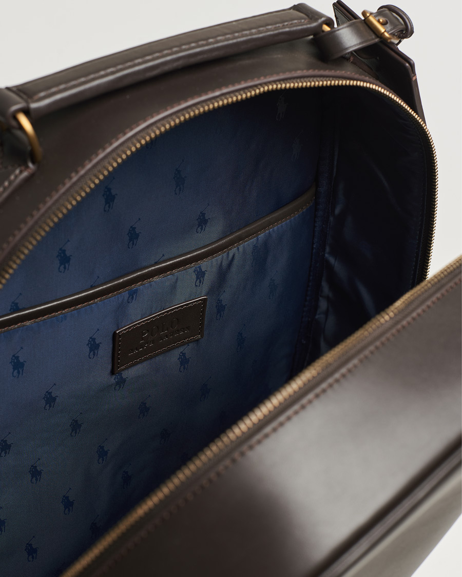 Hombres | Polo Ralph Lauren Leather Backpack Dark Brown | Polo Ralph Lauren | Leather Backpack Dark Brown