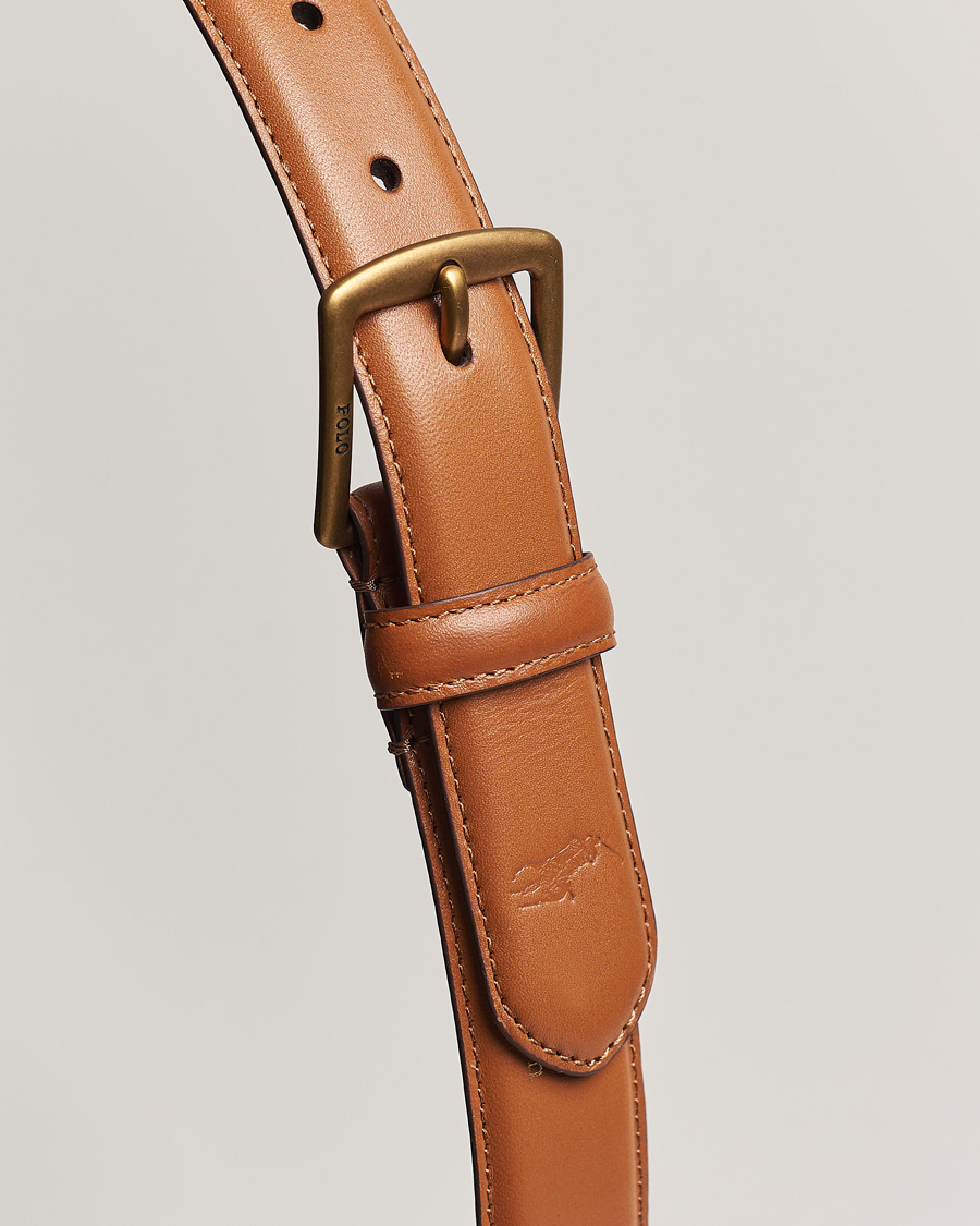 Hombres | Polo Ralph Lauren Smooth Leather Belt Tan | Polo Ralph Lauren | Smooth Leather Belt Tan