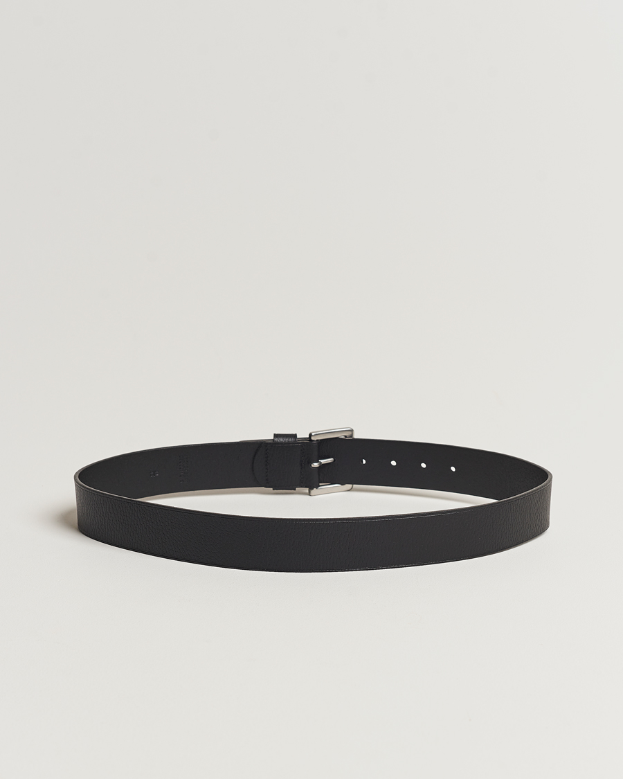 Hombres | Cinturones | Polo Ralph Lauren | Pebbled Leather Belt Black
