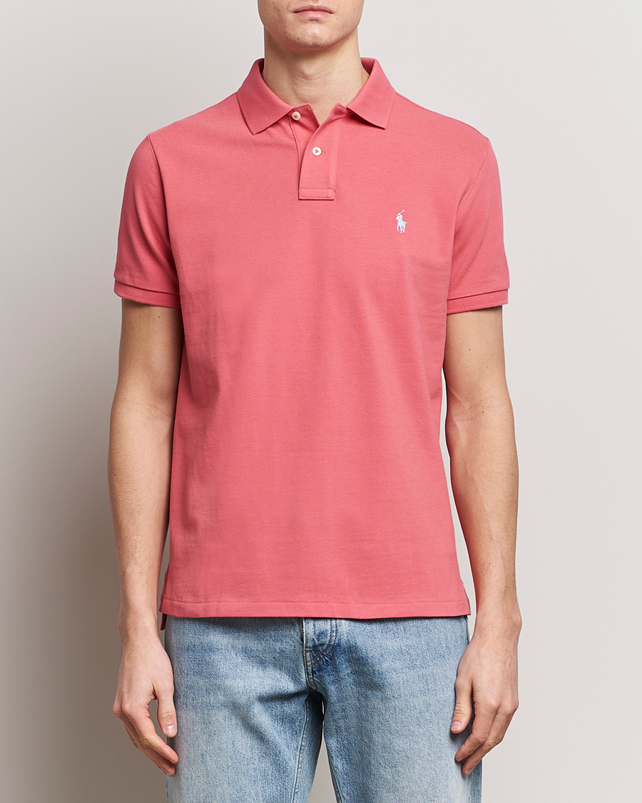 Hombres |  | Polo Ralph Lauren | Custom Slim Fit Polo Pale Red