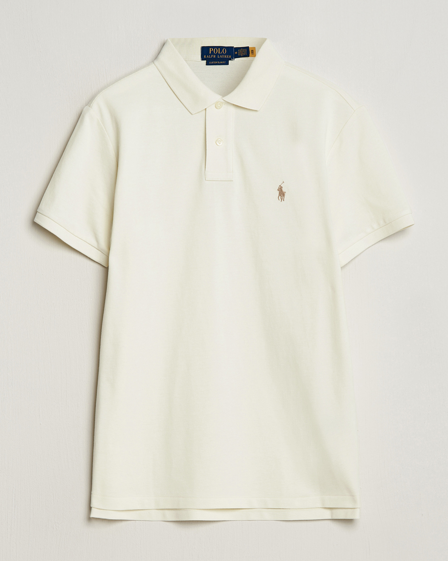 Hombres | Polos | Polo Ralph Lauren | Custom Slim Fit Polo Parchment Cream