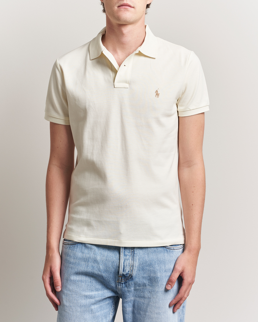 Hombres | Polos | Polo Ralph Lauren | Custom Slim Fit Polo Parchment Cream