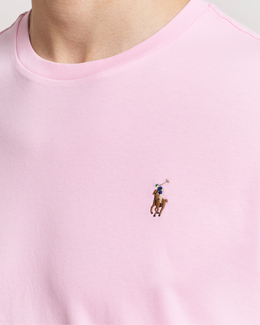 Hombres | Camisetas | Polo Ralph Lauren | Luxury Pima Cotton Crew Neck T-Shirt Caramel Pink