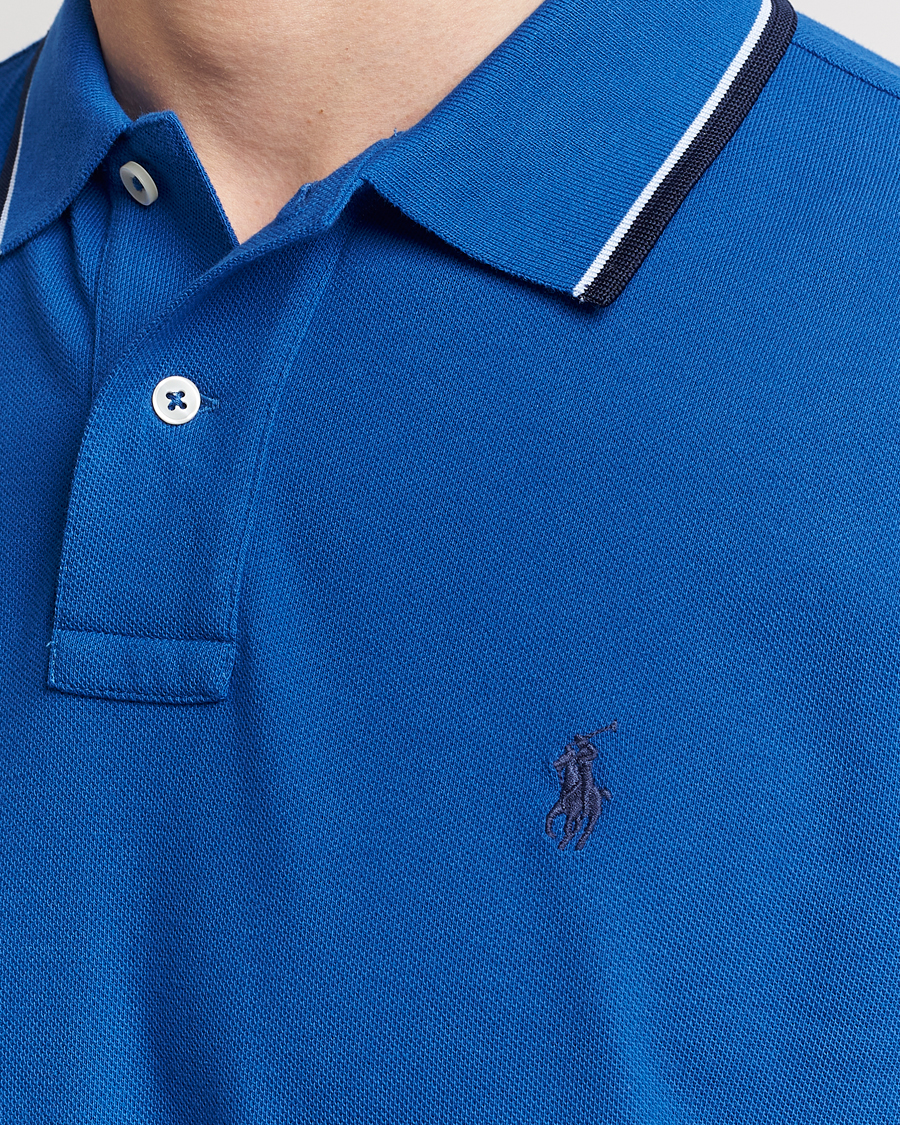 Hombres | Polos | Polo Ralph Lauren | Custom Slim Fit Tipped Polo Heritage Blue
