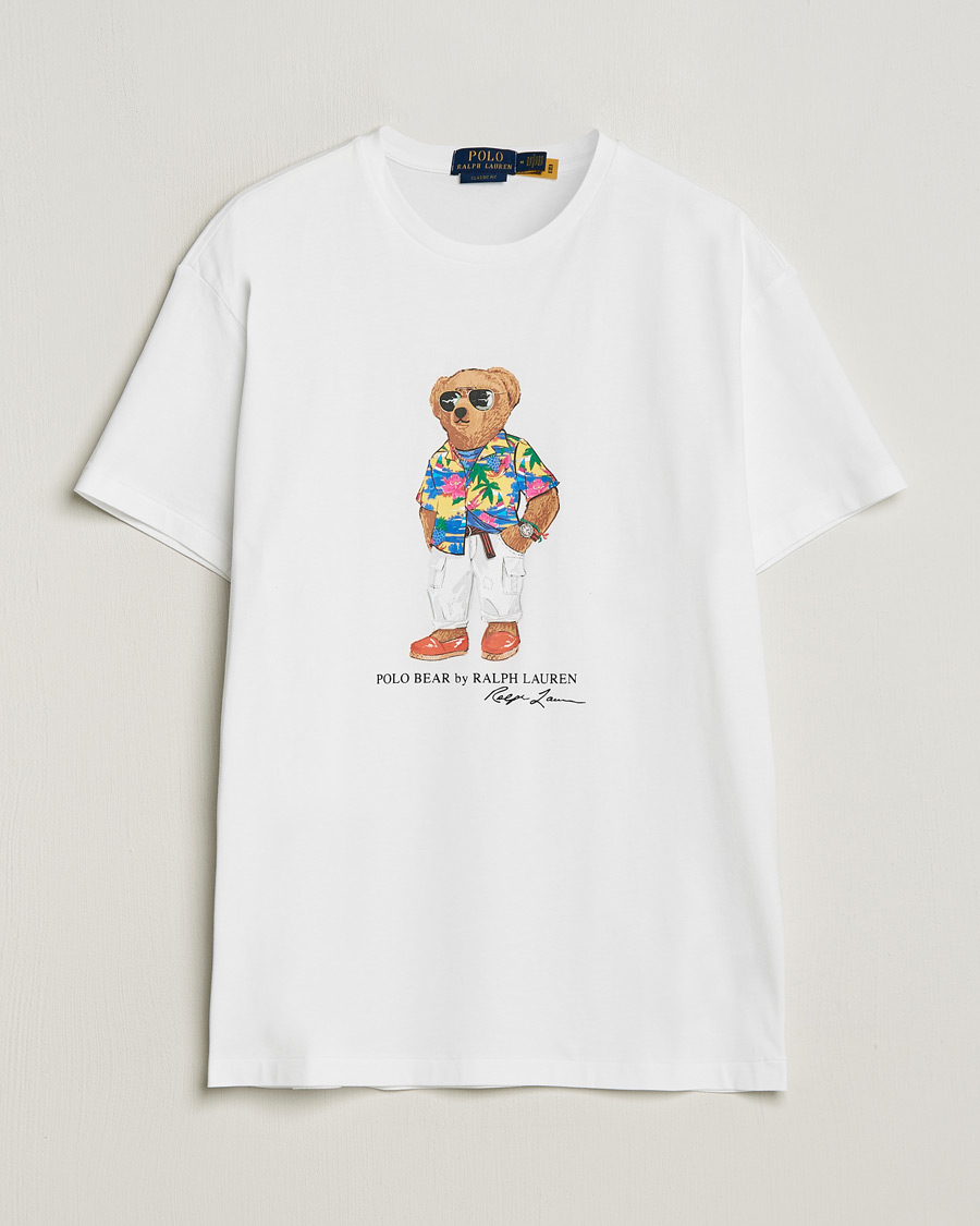 Hombres | Camisetas | Polo Ralph Lauren | Printed Bear Crew Neck T-Shirt White