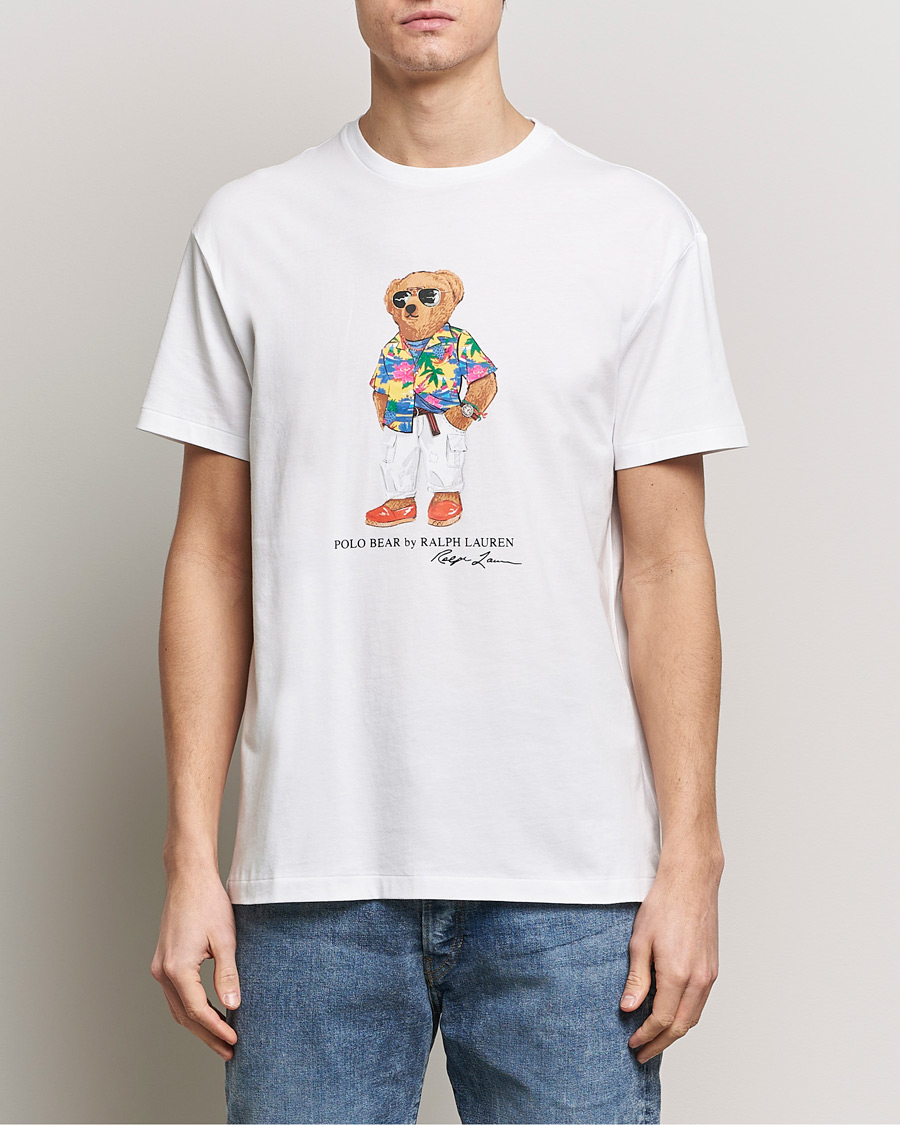 Hombres | Camisetas de manga corta | Polo Ralph Lauren | Printed Bear Crew Neck T-Shirt White
