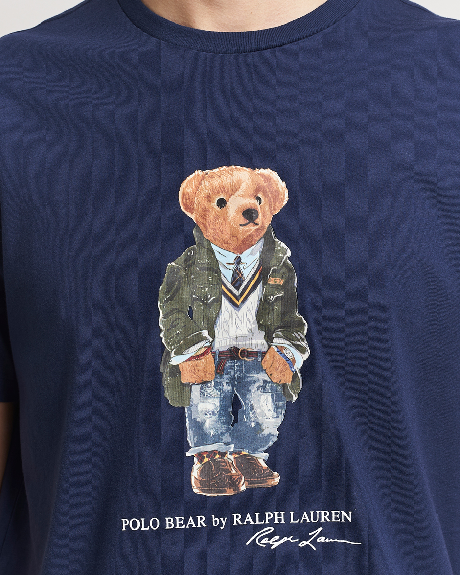Hombres | Camisetas | Polo Ralph Lauren | Printed Bear Crew Neck T-Shirt Newport Navy