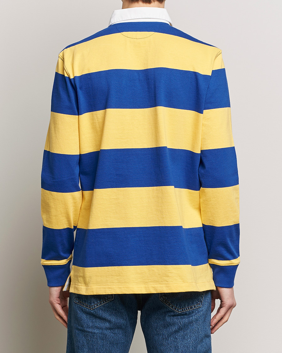 Hombres | Jerséis y prendas de punto | Polo Ralph Lauren | Jersey Striped Rugger Chrome Yellow/Cruise Royal
